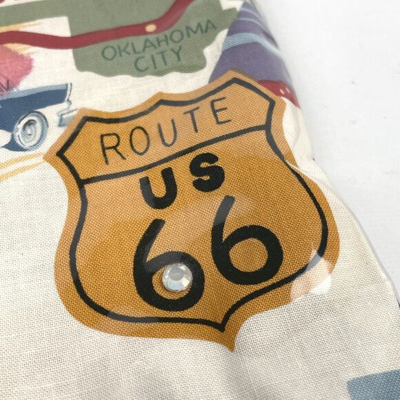 Route 66 State Highways Roads Cities Plastic Covering Handbag Cotton Bag Summer - Picture 7 of 15